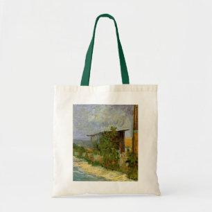 Tote Bag Chemin Montmartre et tournesols par Vincent van Go