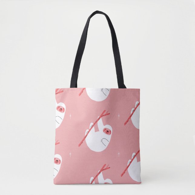 Tote Bag Chemin rouge Tropical rose Vintage (Devant)