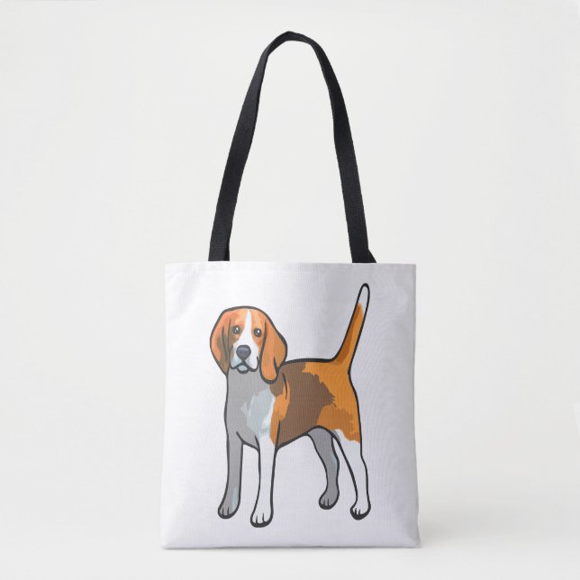 Tote Bag Chemise beagle Chien T (Devant)