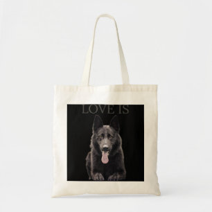 Tote Bag Chemise berger allemande noire Chepard Chien Chepa