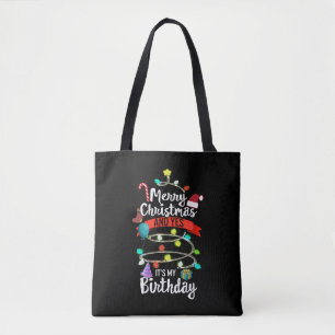 Tote Bag Chemise D'Anniversaire De Noël, Joyeux Noël Et Oui