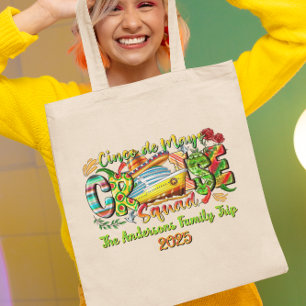 Tote Bag Chemise de croisière Cinco De Mayo Nom et année pe