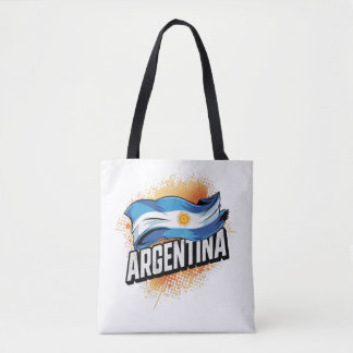 Tote Bag Chemise de fan de football américain avec drapeau