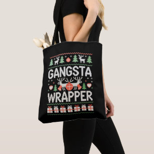 Tote Bag Chemise de Noël Gangsta Wrapper Sweater laid de No