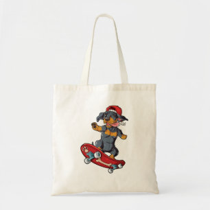 Tote Bag Chemise de patinage de Dachshund pour hommes femme