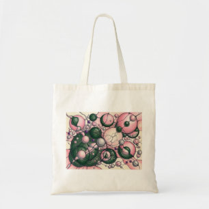 Tote Bag Chemise de sweat-shirt d'art neurographique Rose V