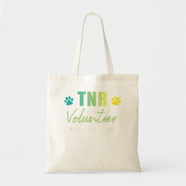 Tote Bag Chemise TNR, Volontaire TNR, Feed Fix Love (Devant)