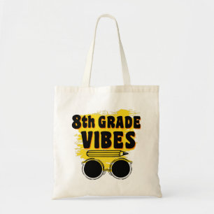 Tote Bag Chemise Vibe de retour à l'école 8e année Enfant p