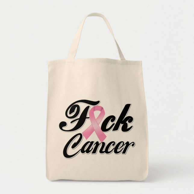 Tote Bag Chemises contre le cancer du sein F*CK (Devant)