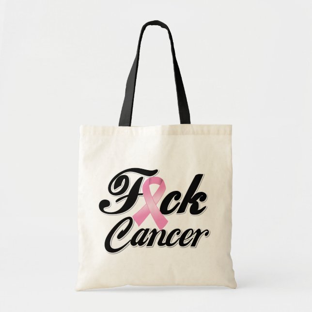 Tote Bag Chemises de cancer du sein de F*CK (Devant)
