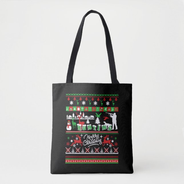Tote Bag Chemises de chasse - Chasse Chemise de Noël (Devant)