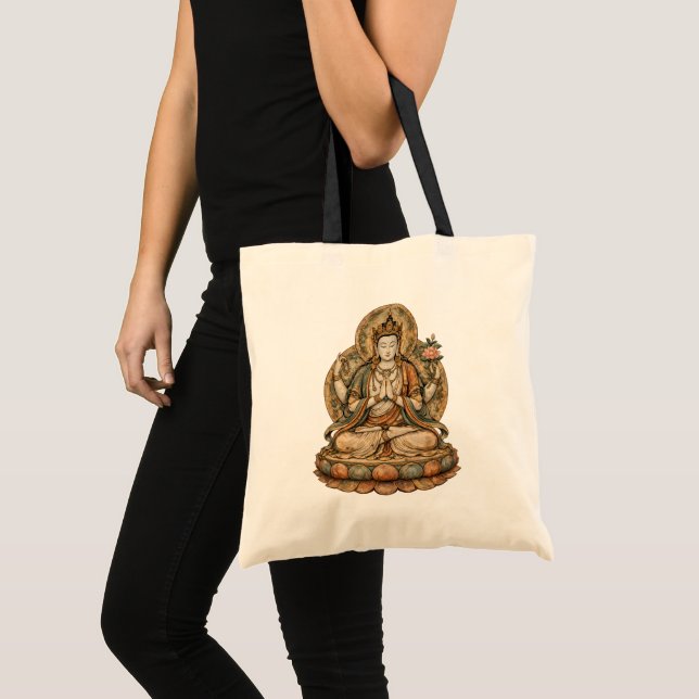 Tote Bag Chenrezig Buddhist Bodhisattva of Compassion (Devant (produit))