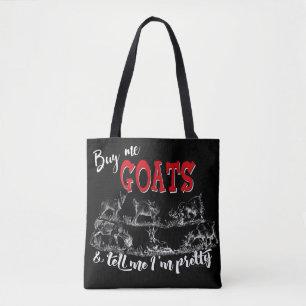Tote Bag CHÈQUE Acheter Me Chèvres Dites-moi que je suis