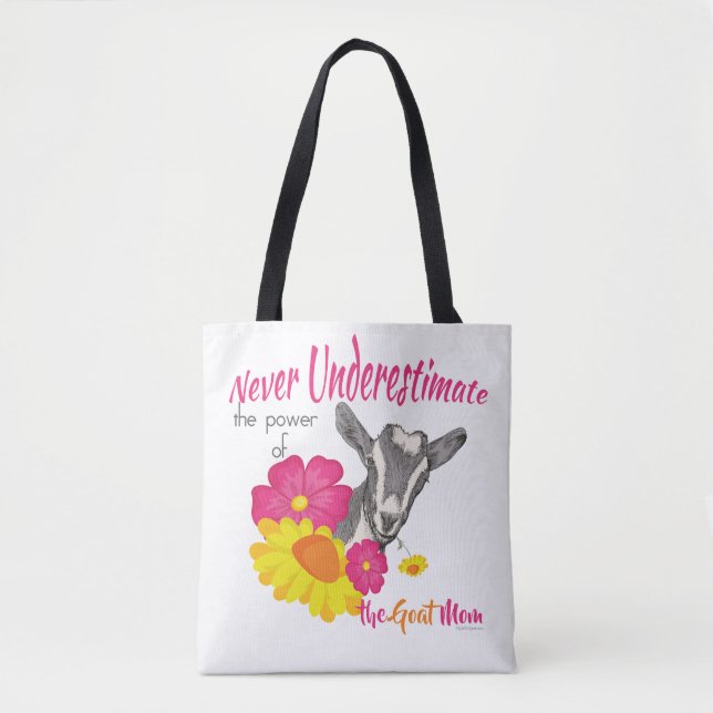 Tote Bag CHÈQUE | Puissance de la MOM de la chèvre par GetY (Devant)
