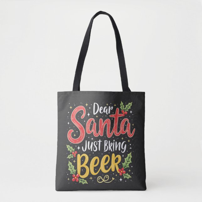 Tote Bag Cher Père Noël, Apportez Juste La Clause Du Père N (Devant)