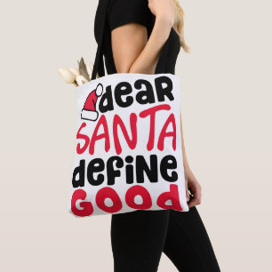 Tote Bag Cher Père Noël définir bon Noël