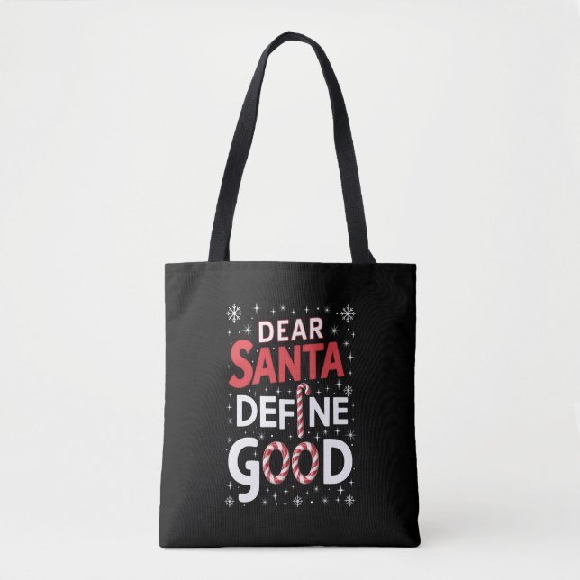 Tote Bag Cher Père Noël Définir les fêtes de Noël (Devant)