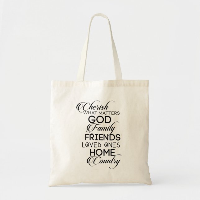 Tote Bag Chercher ce qui compte (Devant)