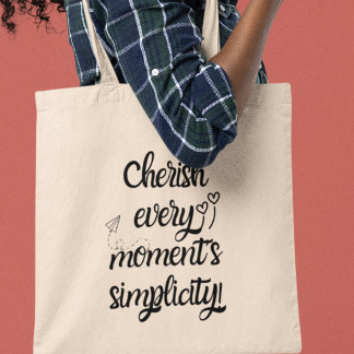 Tote Bag Chercher la simplicité de chaque moment Inspiratio