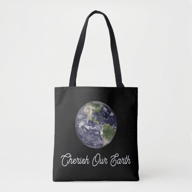 Tote Bag Chérissons Notre Terre (Devant)