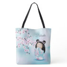 Cherry Blossom Kokeshi Doll rose Turquoise Nom