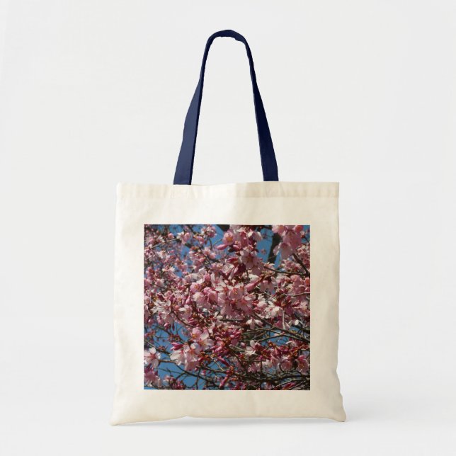 Tote Bag Cherry Blossoms et Blue Sky Spring Floral (Devant)