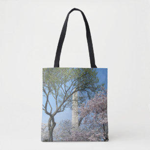 Tote Bag Cherry Blossoms et le monument de Washington à DC