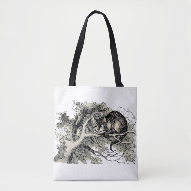 Tote Bag Cheshire Chat Alice Wonderland Classic (Devant)