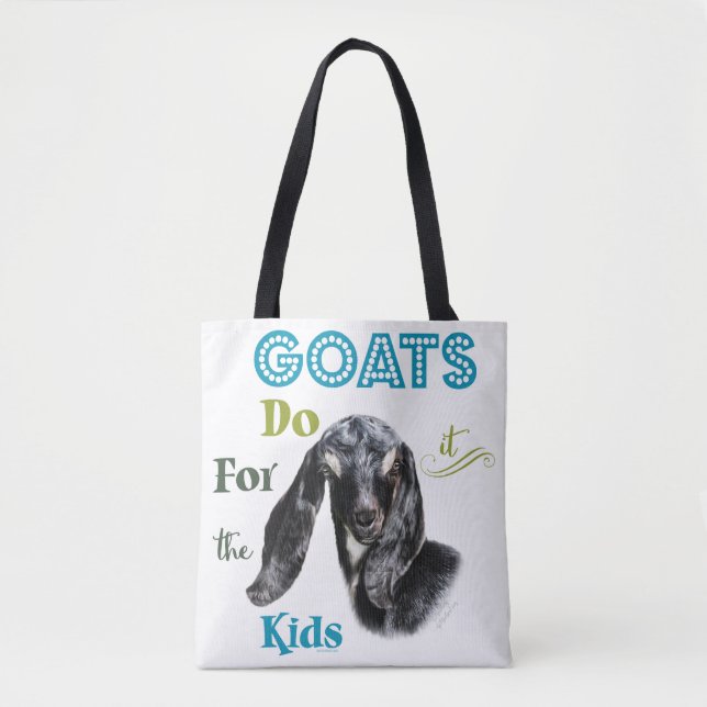 Tote Bag CHÈTES | Faites-le pour les enfants GetYerGoat™ (Devant)