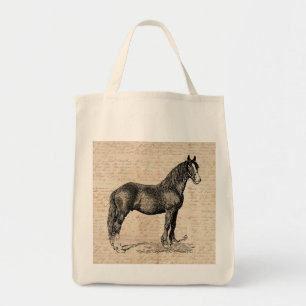 Tote Bag Cheval avec papier de script