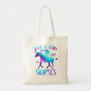 Tote Bag Cheval Cheval Juste une fille qui aime Chevaux 3 C