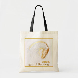 Tote Bag Cheval chinois personnalisé Année Zodiac Anniversa