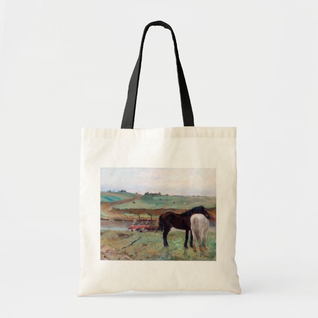 Tote Bag Cheval dans une prairie, Edgar Degas (Devant)