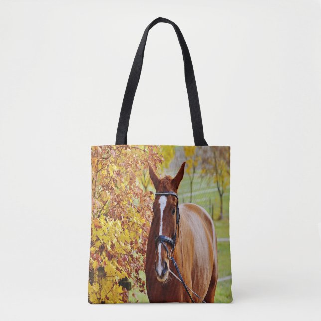 Tote Bag Cheval d'automne (Devant)