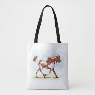 Tote Bag Cheval de Chestnut Overo Skewbald