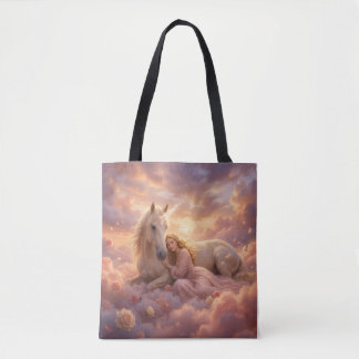 Tote Bag Cheval de Fantaisie de la Demoiselle Céleste