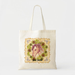Tote Bag Cheval de marguerite jaune