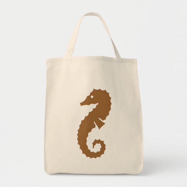 Tote Bag Cheval de mer géant (Devant)