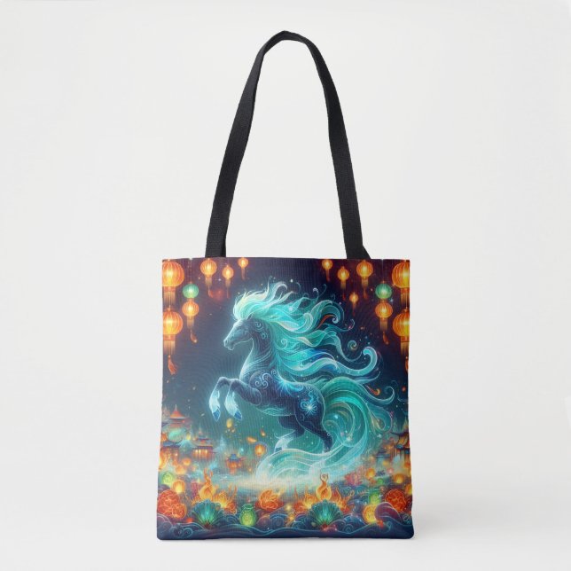 Tote Bag Cheval de Nouvel An (Devant)