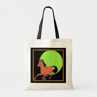 Tote Bag Cheval en noir et blanc