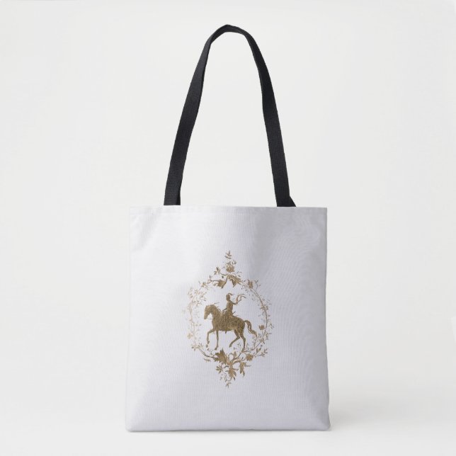 Tote Bag Cheval en or art  (Devant)