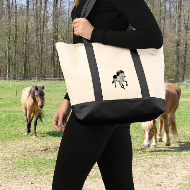 Tote Bag Cheval islandais en mouvement (Créateur téléchargé)