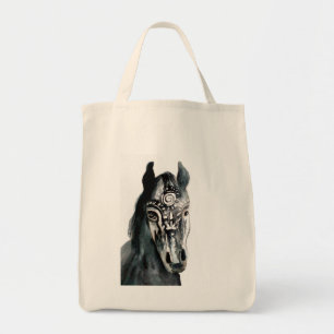 Tote Bag Cheval Peinture Votre Épicerie Personnalisée Fourr