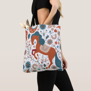 Tote Bag Cheval scandinave mignon
