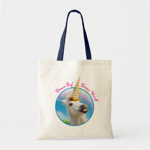 Tote Bag Cheval Unicorn Et Arc En Ciel