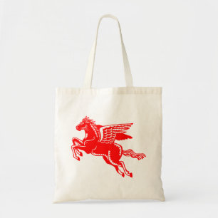 Tote Bag Cheval volant - Rouge et Blanc