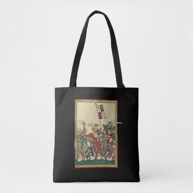 Tote Bag Chevalier Chargement, Manesse de Codex du XIVe siè (Devant)