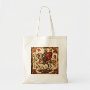 Tote Bag Chevalier médiéval à cheval