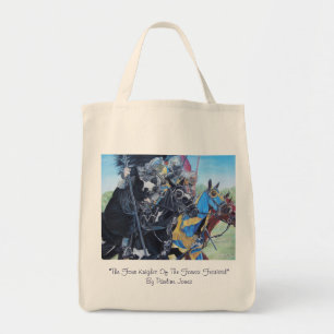 Tote Bag chevaliers médiévaux historiques jouant sur les ch
