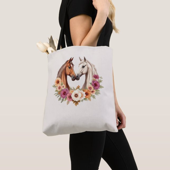 Tote Bag Chevaux Country Western  (De près)